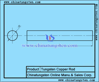 tungsten copper blank rod drawing